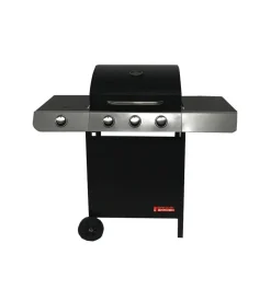 Barbecue a gas sandrigarden "cuba" 3 bruciatori e fornello laterale 110x51x100 cm