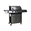 Barbecue a gas sandrigarden "brasile" 4 bruciatori e fornello laterale 130x54x110 cm