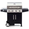 Barbecue a gas sochef "golosone 4" con cottura a pietra lavica o australiana 4 bruciatori - cod. g43240