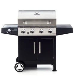 Barbecue a gas sochef "golosone 4" con cottura a pietra lavica o australiana 4 bruciatori - cod. g43240
