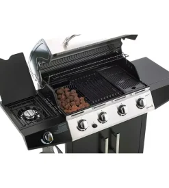 Barbecue a gas sochef "golosone 4" con cottura a pietra lavica o australiana 4 bruciatori - cod. g43240