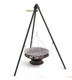 Barbecue a legna con treppiede barbecook "junko" griglia diametro 60 cm