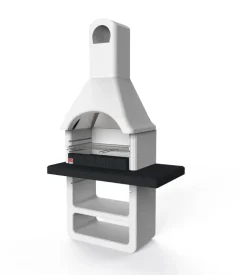 Barbecue a legna o carbonella in cemento sarom fuoco "maribor" 114x64x212,5 cm