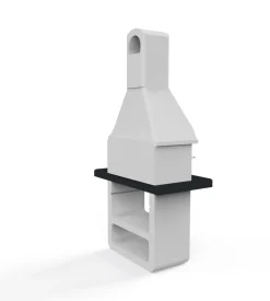 Barbecue a legna o carbonella in cemento sarom fuoco "maribor" 114x64x212,5 cm