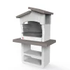 Barbecue a legna o carbonella in cemento sarom fuoco "zara" 114x64x170 cm