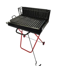 Barbecue a legna pieghevole arnold con griglia 47x50 cm
