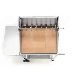 Barbecue a legna/carbone ompagrill "best steel 56659/x" con griglia 60x35 cm