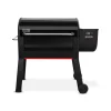 Barbecue a pellet weber "smoque xl" nero con griglia 86x45 cm