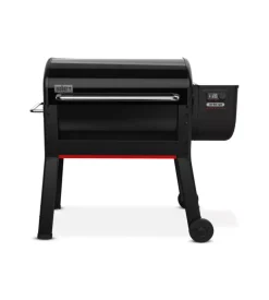 Barbecue a pellet weber "smoque xl" nero con griglia 86x45 cm
