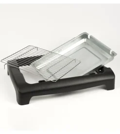 Barbecue elettrico con piedistallo e griglia 34x24,5 cm