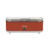 Barbecue elettrico da tavolo barbecook "e-carlo" in acciaio inox rosso griglia 38,5x28,5 cm