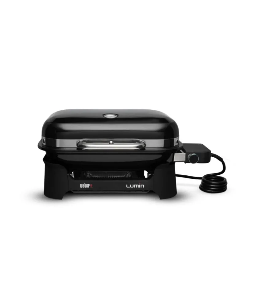 Barbecue elettrico portatile weber "lumin compact" con griglia 49,5x23,5 cm