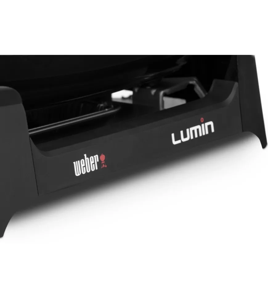 Barbecue elettrico portatile weber "lumin compact" con griglia 49,5x23,5 cm