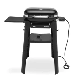 Barbecue elettrico weber "lumin compact e stand" con griglia 49,5x23,5 cm