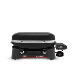 Barbecue elettrico weber "lumin smart black" nero con griglia 49x33 cm
