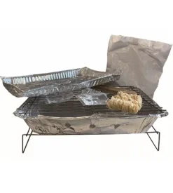 Barbecue monouso istantaneo sandrigarden con accendifuoco 25x30 cm