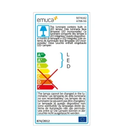Barra appendiabili per armadi regolabile 558-708 mm batteria rimovibil e sensore di movimento anodizzato opaco - emuca.