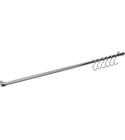 Barra cromata cm.80 + 6 ganci cromati a s lonardo