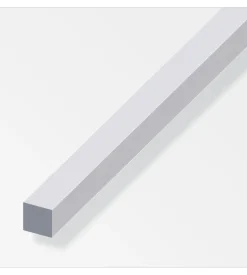 Barra quadrata 10x10 alluminio arg  - 1 metro.