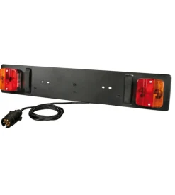 Barra ripetitrice segnaletica posteriore per targa auto 12/24 v