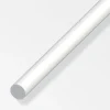 Barra tonda 7,5 pvc bia - 1 metro.