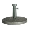 Base per ombrellone rotonda eurogarden in compound grigio scuro per palo ø 38 mm