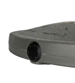 Base per ombrellone rotonda eurogarden in compound grigio scuro per palo ø 38 mm