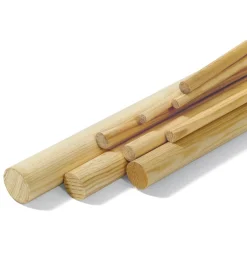 Bastoni tondi lisci in pino netto nodi  ø 23 x 1000 mm
