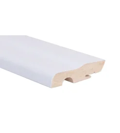 Battiscopa mdf rovere bianco verniciato 70x18x2400mm