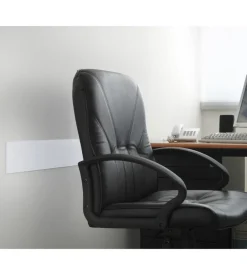 Battisedia in poliver opalino con viti e tasselli - 80 x 12 cm.