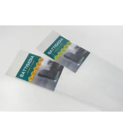 Battisedia in poliver trasparente con adesivo - 80 x 12 cm.