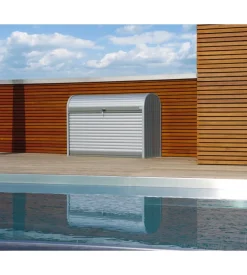 Baule da esterno a serrande impermeabile biohort "storemax 160" in acciaio zincato grigio quarzo metallizzato 1200 lt 163x78x120 cm - cod. 70010