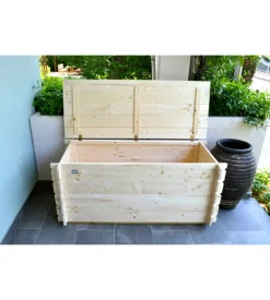 Baule da esterno alce "giove" in legno 250 lt 130x60x54cm