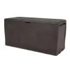 Baule da esterno con ruote keter "samoa" in resina marrone 270 lt 116x44,7x57 cm