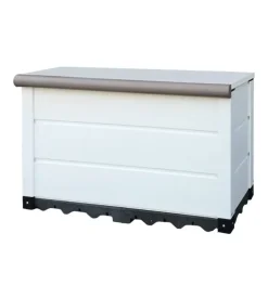 Baule da esterno garofalo "storage box tucany evo 150" in pvc bianco 150 lt 82,5x48x56 cm