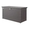 Baule da esterno impermeabile biohort "130" in acciaio zincato grigio scuro metallizzato 460 lt 134x62x71 cm - cod. 65040
