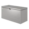 Baule da esterno impermeabile biohort "stylebox 140" in acciaio zincato grigio quarzo metallizzato 400 lt 140x60x71 cm - cod. b380410