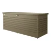 Baule da esterno impermeabile biohort "freizeitbox 200" in acciaio zincato bronzo metallizzato 1050 lt 201x79x83 cm