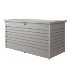 Baule da esterno impermeabile biohort "160" in acciaio zincato grigio quarzo metallizzato 830 lt 160x79x83 cm - cod. 68060