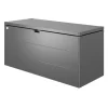 Baule da esterno impermeabile biohort "stylebox 170" in acciaio zincato grigio scuro metallizzato 685 lt 170x70x81 cm - cod. b340710