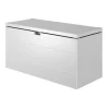 Baule da esterno impermeabile biohort "stylebox 140" in acciaio zincato argento metallizzato 400 lt 140x60x71 cm - cod. b330410