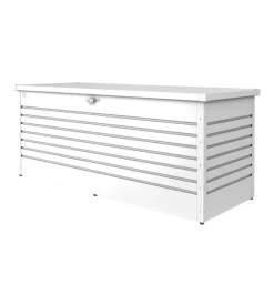 Baule da esterno impermeabile biohort "freizeitbox 200" in acciaio zincato bianco 1050 lt 201x79x83 cm