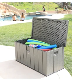 Baule da esterno lifetime in resina grigio 150,7x71,9x69,1 cm