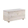 Baule portatutto in legno con piedini 90 lt 90x45x45 cm