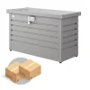 Baule postale per pacchi impermeabile biohort "paket-box 100" in acciaio zincato grigio quarzo metallizzato 195 lt 101x46x61 cm - cod. 68910