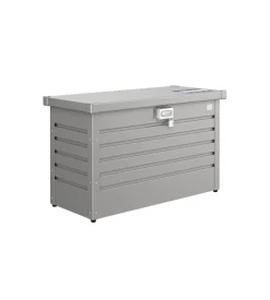 Baule postale per pacchi impermeabile biohort "paket-box 100" in acciaio zincato grigio quarzo metallizzato 195 lt 101x46x61 cm - cod. 68910