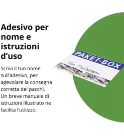 Baule postale per pacchi impermeabile biohort 