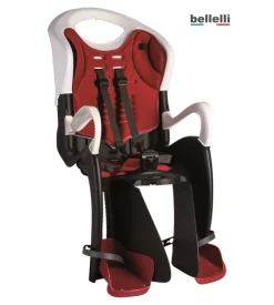 Bellelli seggiolino bici tiger relax sahara bianco rosso