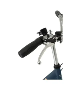 Bici elettrica e-bike city fold green nera con pedalata assistita,  autonomia 20 km  e pieghevole