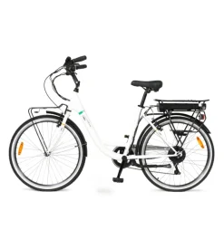 Bici elettrica i-bike "city easy urban" 26" 45 km bianca